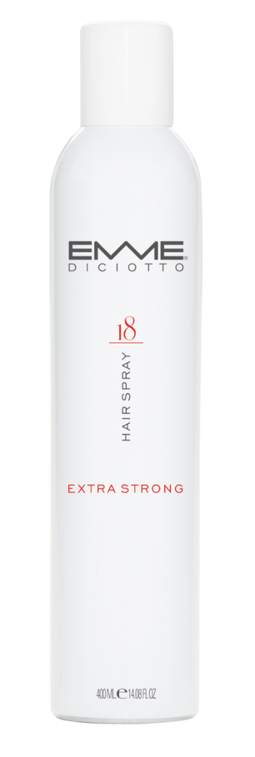 18 Hair Spray Extra Strong, 400 ml. - EMME DICIOTTO