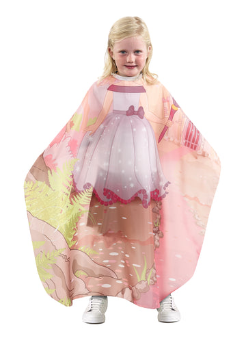 Cutting cape with Velcro closure for children, Princess - Sibel