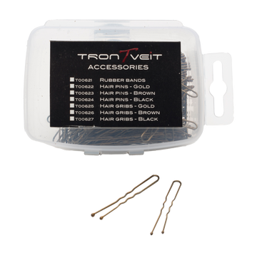 Hair Pins Brun, 200 stk. - TRONTVEIT