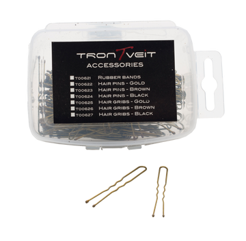 TRONTVEIT Hair Pins - Gold - 200 pcs