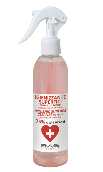 DESINFEKTIONS -SPRAY til overflader 75% - 250 ml.