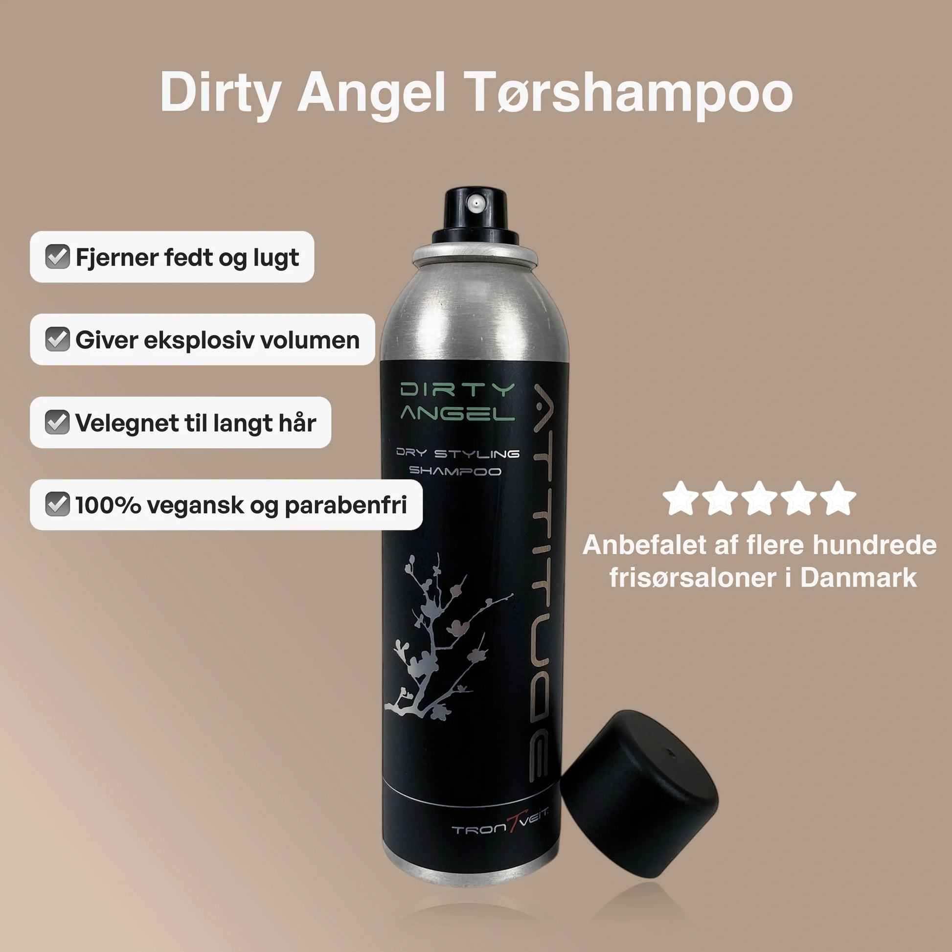 Dirty Angel Tørshampoo, 200 ml. - ATTITUDE