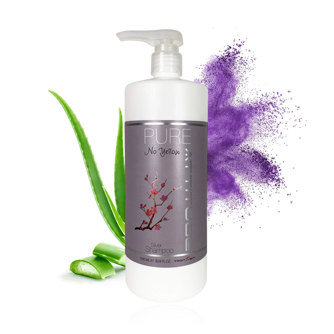No yellow Shampoo, 1000 ml. - PURE ATTITUDE