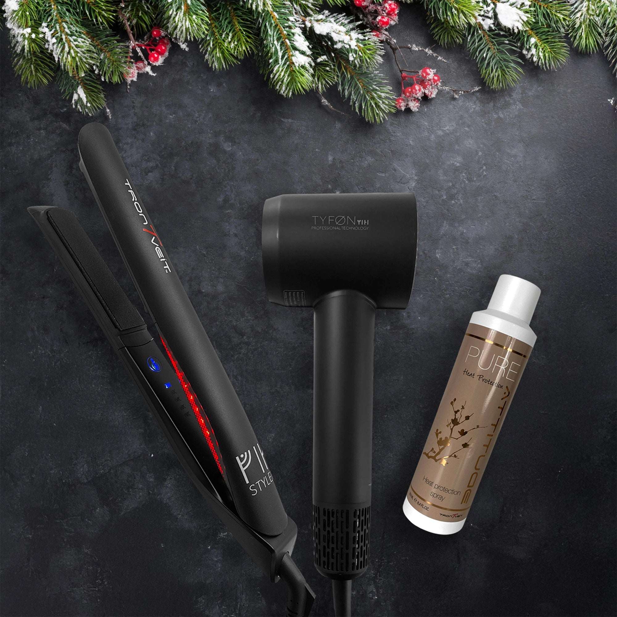 Tyføn Mini + VIK Styler + PURE Heat Protection julekampagne