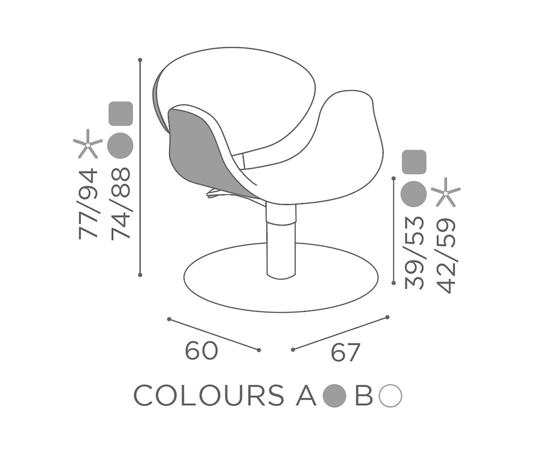 Amber - Hairdressing chair - Salon Ambience 