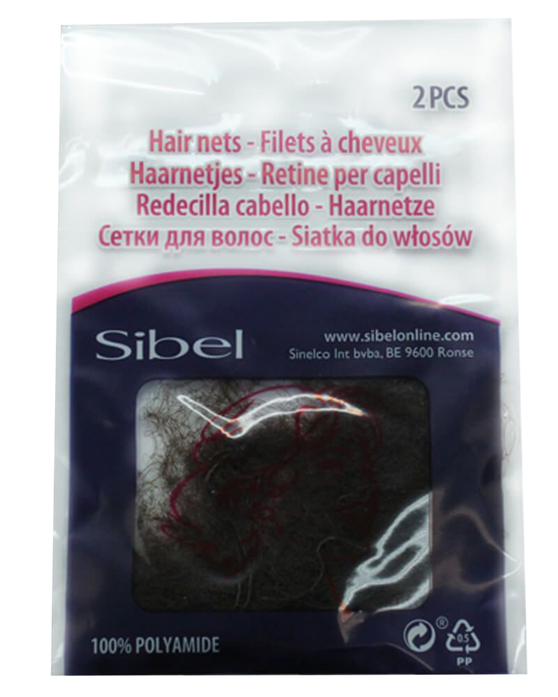 Hair net, Brown - 12 pcs. - Sibel