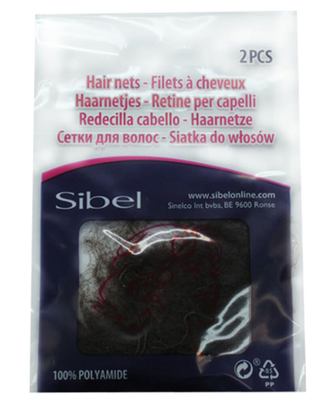 Hair net, Brown - 12 pcs. - Sibel