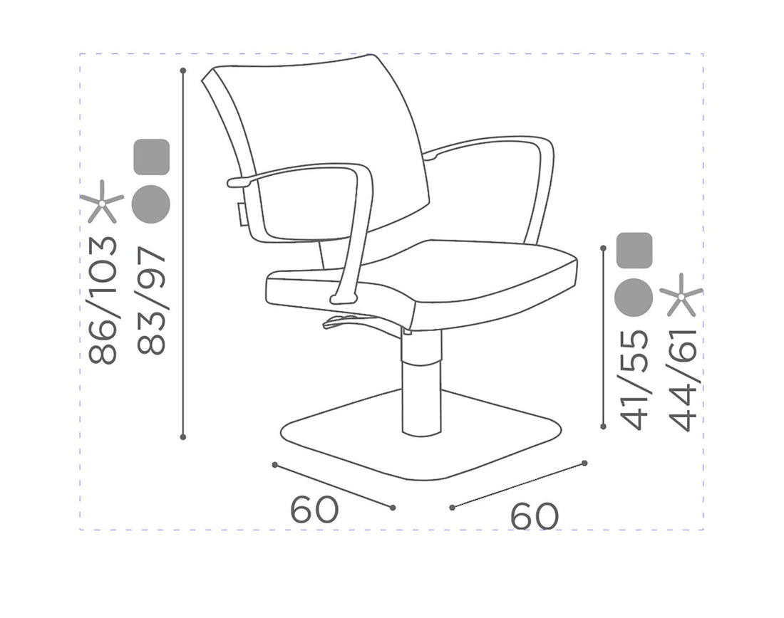 Hannah - Hairdressing chair - Salon Ambience 