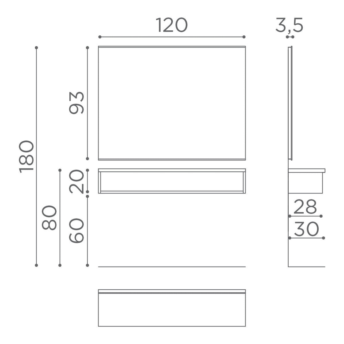 Horizon - Hairdressing mirror - Salon Ambience 