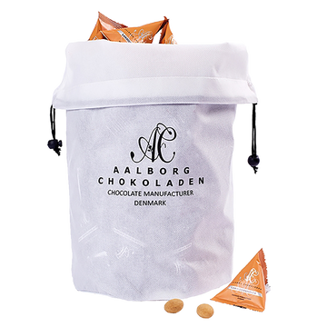 Licorice almonds in triangular bags, 100 pcs. - Aalborg Chocolate 